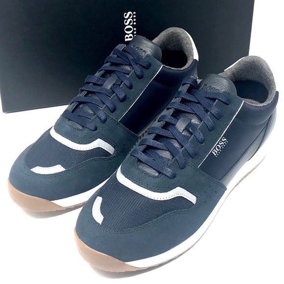 NIB Hugo Boss Blue Running-Style Sneakers - Picture 8 of 8
